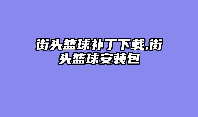 街头篮球补丁下载,街头篮球安装包