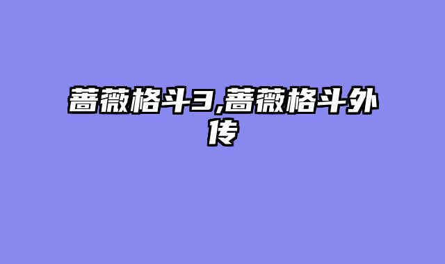 蔷薇格斗3,蔷薇格斗外传