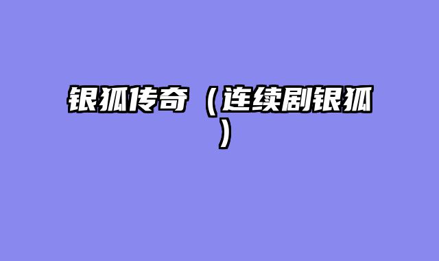 银狐传奇（连续剧银狐）