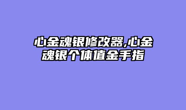 心金魂银修改器,心金魂银个体值金手指