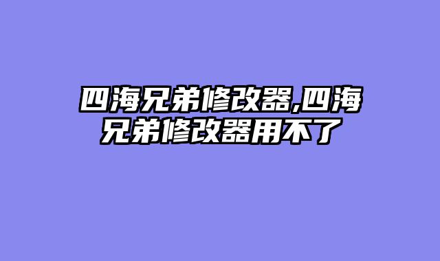 四海兄弟修改器,四海兄弟修改器用不了