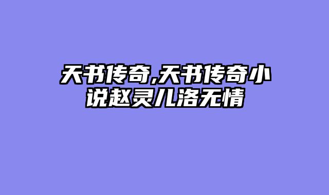 天书传奇,天书传奇小说赵灵儿洛无情
