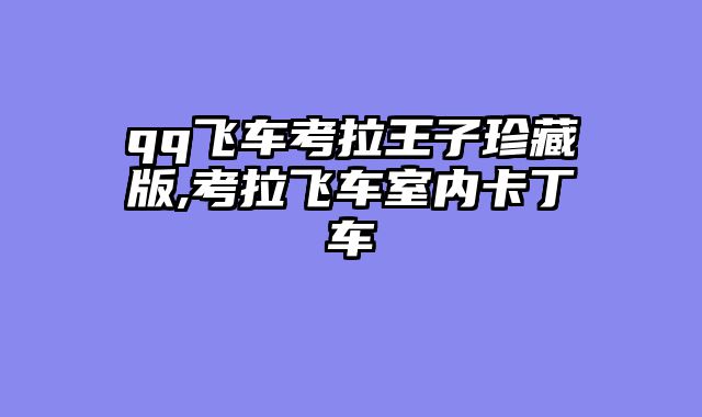 qq飞车考拉王子珍藏版,考拉飞车室内卡丁车