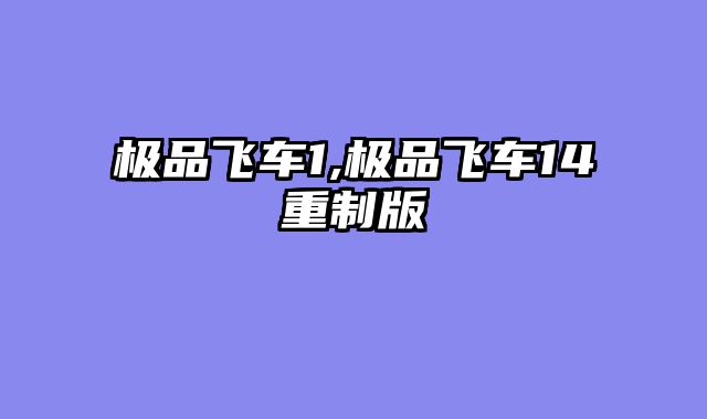极品飞车1,极品飞车14重制版