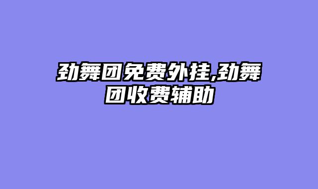 劲舞团免费外挂,劲舞团收费辅助