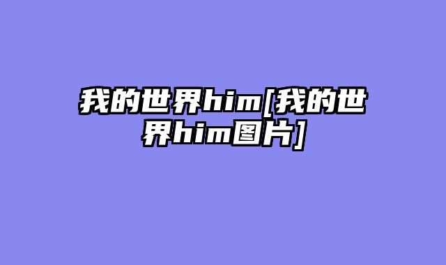 我的世界him[我的世界him图片]