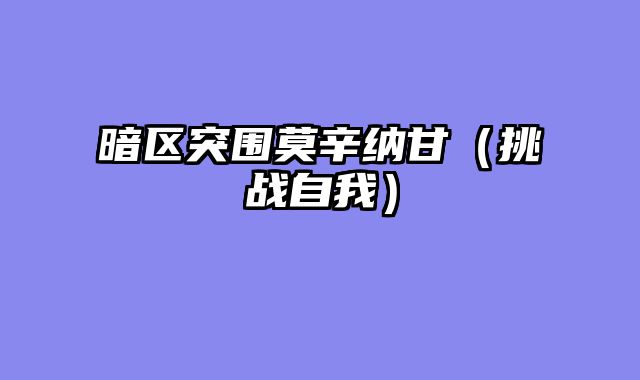 暗区突围莫辛纳甘（挑战自我）